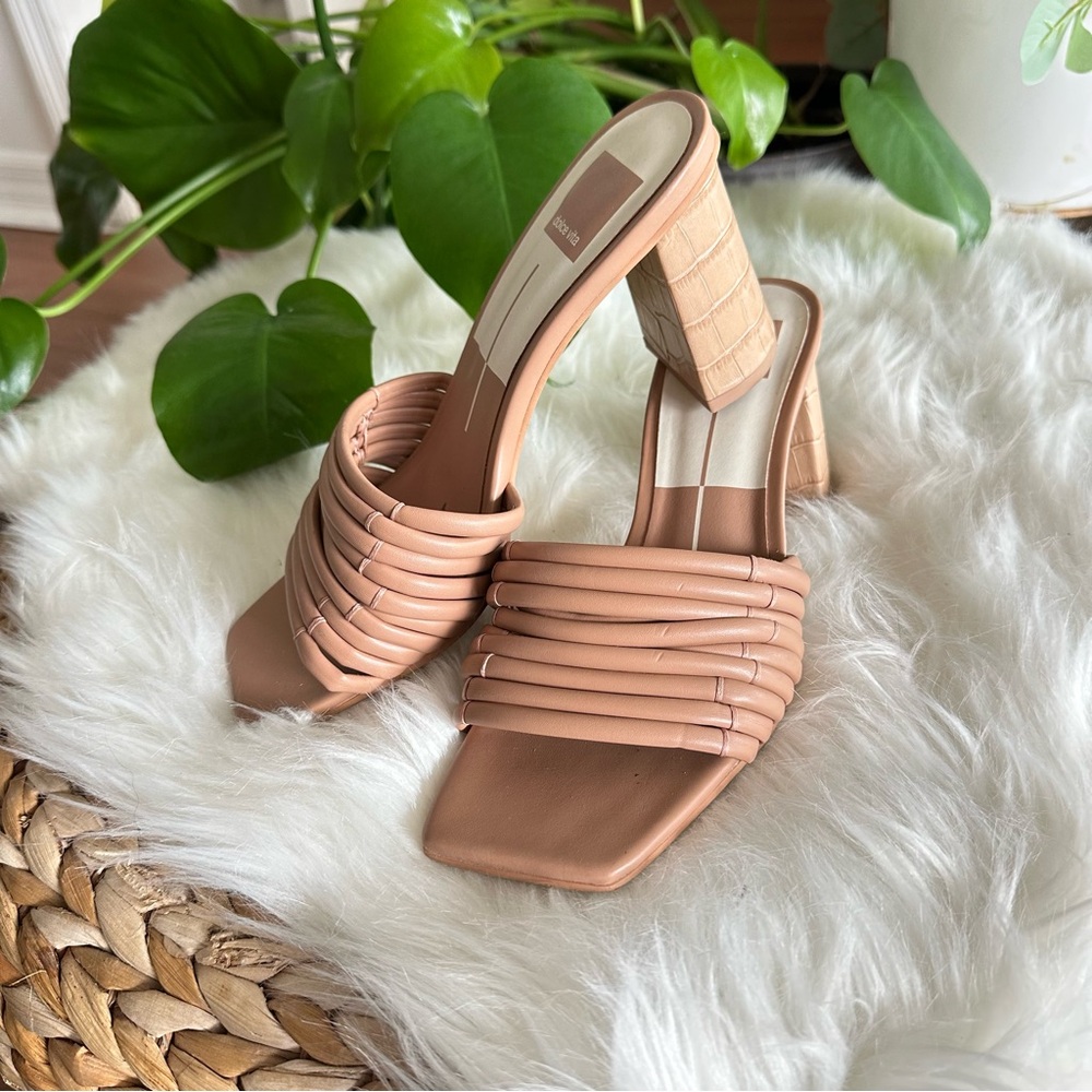 Dolce Vita Neutral Nude Mules 7.5